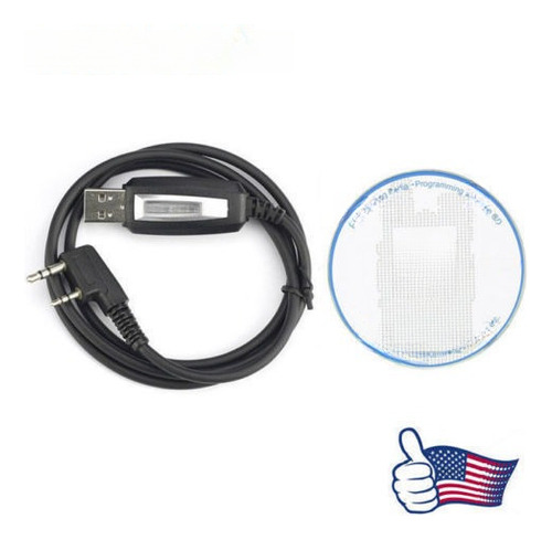 Cable De Programación Usb Y Cd Para Baofeng Uv-5r Uv - 82l G