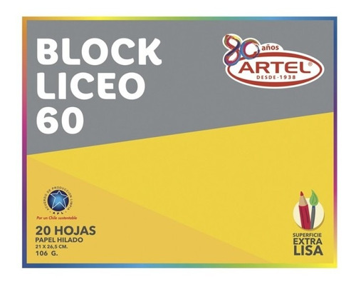 Block Dibujo Liceo. Artel