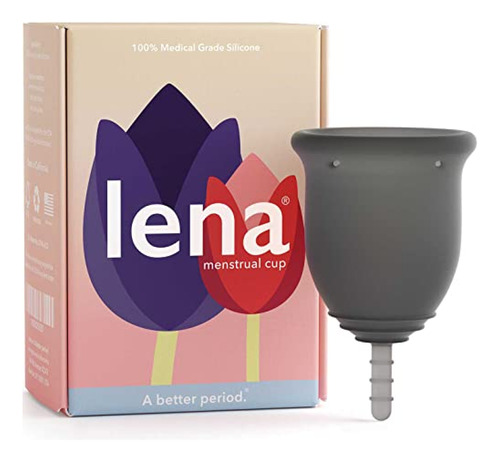 Copa Menstrual Reutilizable Lena Cup | Gris, Grande | Usuari