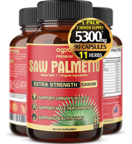 Saw Palmetto  5300mg X Cap Ashwagandha,turmeric Dura 3 Meses