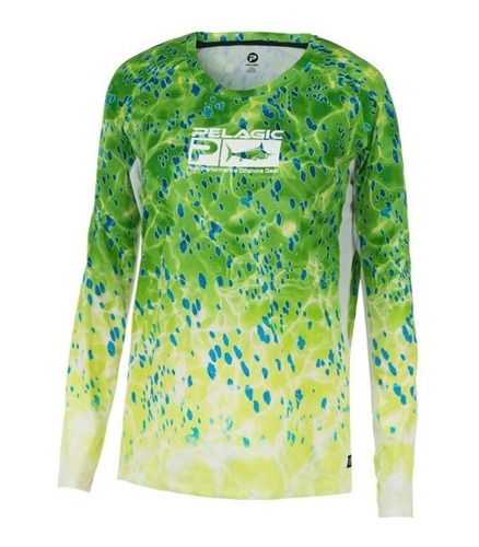 Playera Pelagic Dama Solar Pro Color Green - 2015211007 