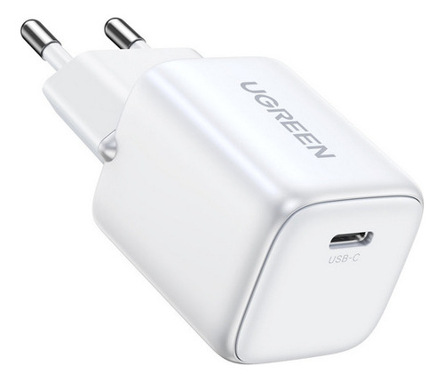 Carregador Rápido Gan Ugreen Nexode Usb Tipo-c 30w Pd Cor Branco