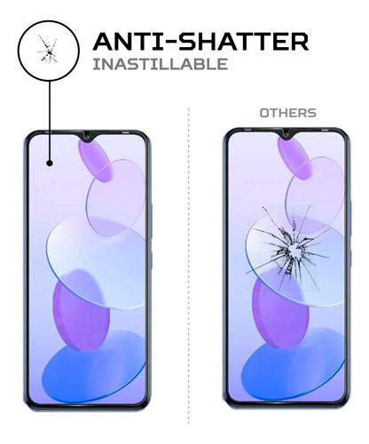 Imagen 5 de 6 de Protector Pantalla Antishock Para Infinix Smart 6 Plus