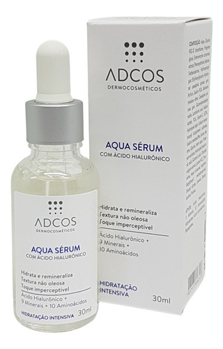 Aqua Sérum Hidratante 30ml Adcos Tipo De Pele Normal
