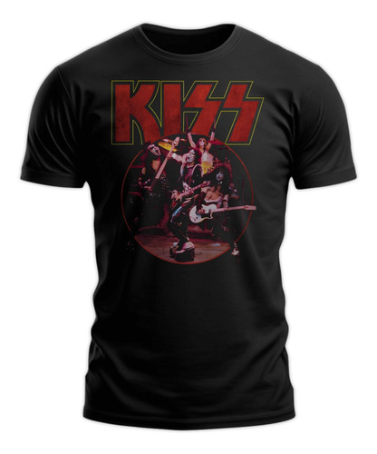 Polera Gustore De Kiss Band