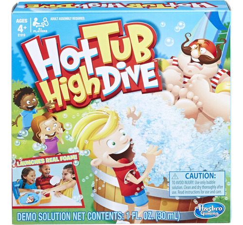 Hasbro Gaming Hot Tub High Dive Game Con Burbujas Para Niños