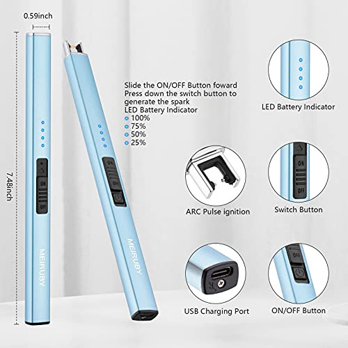 Encendedor Eléctrico Meiruby Lighter, Encendedor De Velas Re