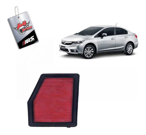 Filtro De Ar Esportivo Inbox Honda Civic 1.8 - Rs2960