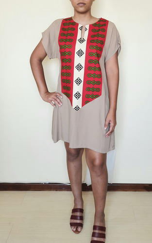 Imagem 2 de 5 de Vestido Feminino Tecido Curto Hanna