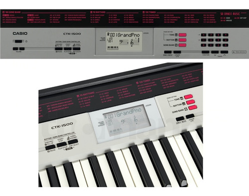Teclado Polifonico Casio Ctk-1500 61 Tec 120 Tonos 70 Ritmos