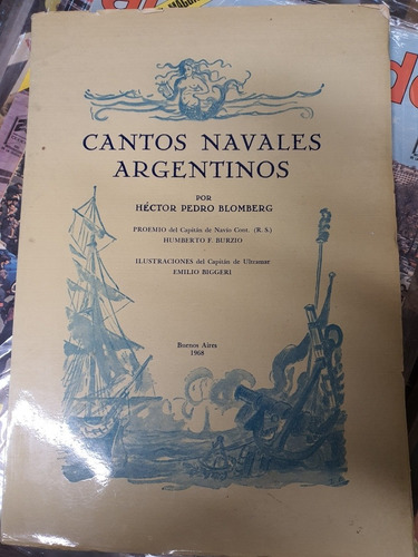 Libro:cantos Navales Argentinos-ed.1968-nunca Usado-completo