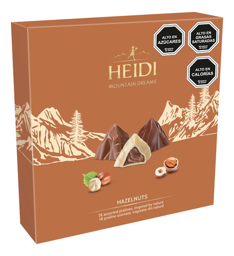 Estuche Chocolate Bombones Heidi Mountain Dreams Variedades