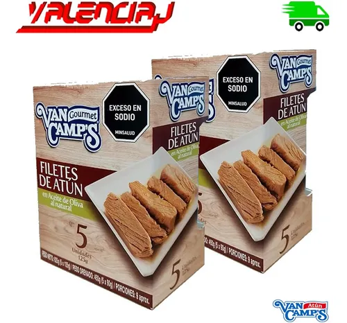 2 Filetes De Atun Aceite Van Camps X 5 B - g a $110