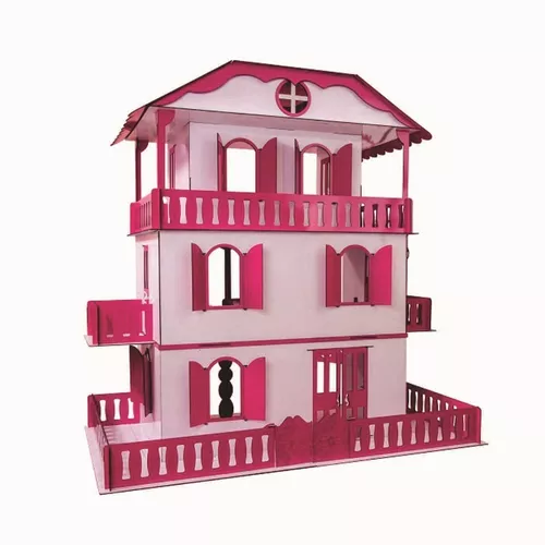 Casa De Bonecas Escala Barbie Modelo EMILY CREM – DARAMA – Loja Darama –  Construindo Sonhos!