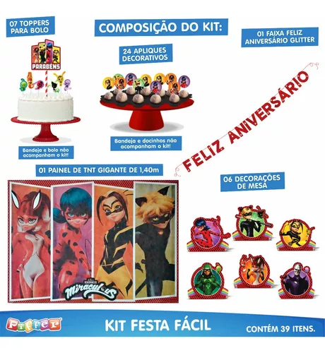 Kit Festa Ladybug - Comprar em TutiPive Festas