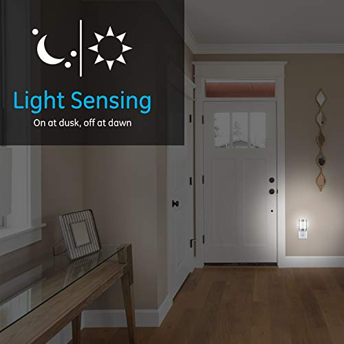 Luz Nocturna Led Diseño Floral 2 Unidades Enchufe Sensor