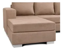 Comprar Sillón Virginia Chaise Long Esquinero Tela Antimanchas Color Beige Diseño De La Tela Star Antimanchas