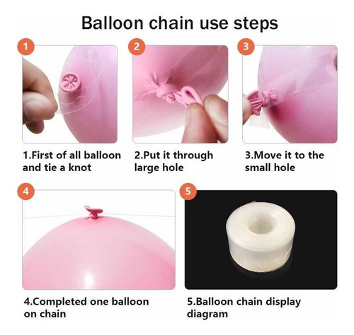 Arco Orgánico De Globos Rosa Dorado Crome Decoración 96 Pzas