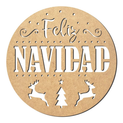 Esferas Navidad Gigantes Mdf 50 Cm Diametro