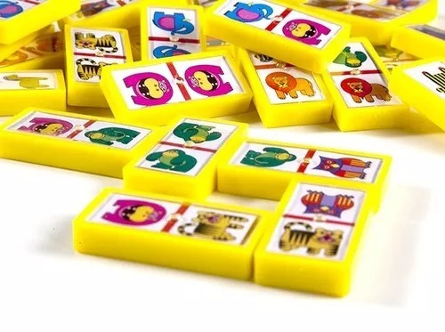 Imagen 2 de 6 de Domino De Animales Juego De Mesa Original De Ruibal Original