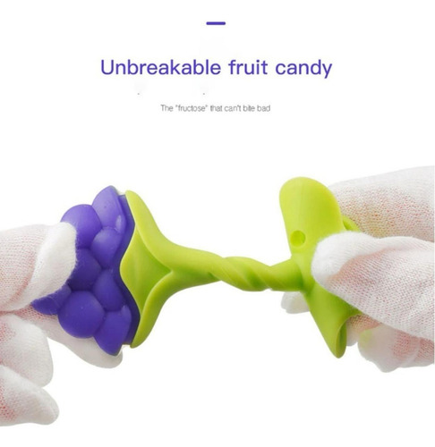 Mordedor De Silicona Rasca Encías Bebé Frutas Set 3pcs