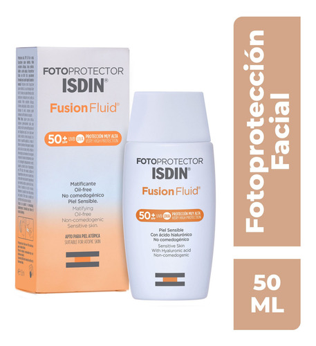 Protector Solar Isdin Fusion Fluid Fps 50 1 Unidad De 50 ml