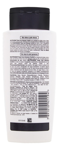 Loção Hidratante Corporal Neutrogena Body Care Intensive Ceramidas Frasco 200ml