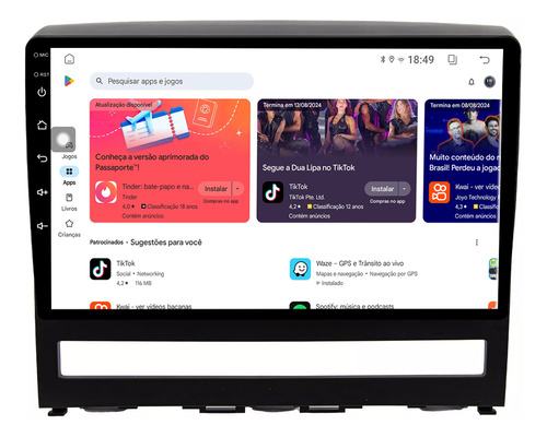 Kit Multimidia Idea 07/12 9p Carplay Android Auto 2gb 32gb