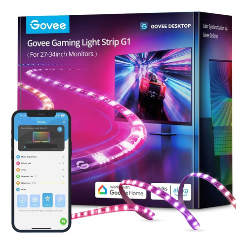 Govee Tira De Luces Multicolor Gaming G1 24-26 Pulgadas