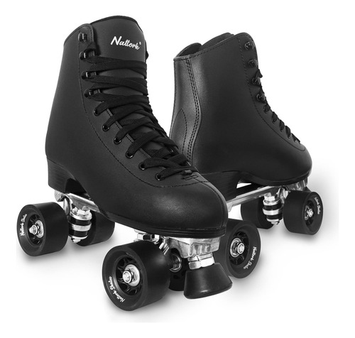 Patines De Ruedas Para Mujer Con Piel Sintetica De Doble Fil