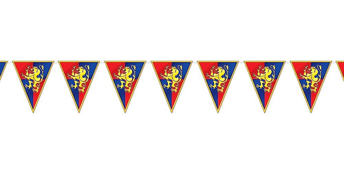 Beistle All Weather Plastic Medieval Fantasy Pennant Banner 