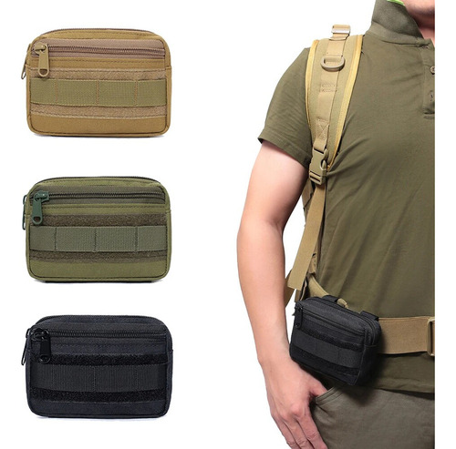 Cinturón Táctico Molle Pouch Edc Tool, Riñonera, Bolsa Utili