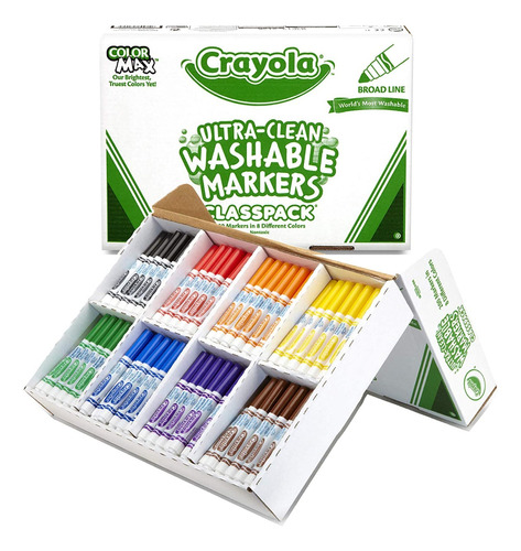 Marcadores Crayola Lavables (combo De 8 Colores)