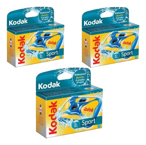 Kodak Cámara Desechable Deportiva Subacuática De Un Solo .