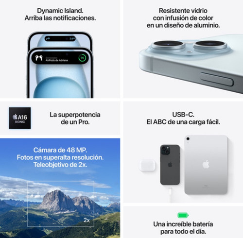 Apple iPhone 15 (128 Gb) - Nuevo Sellado!