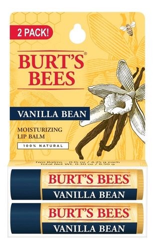 Imagen 1 de 4 de Bálsamo Labial Burt's Bees Vainilla 2 Un