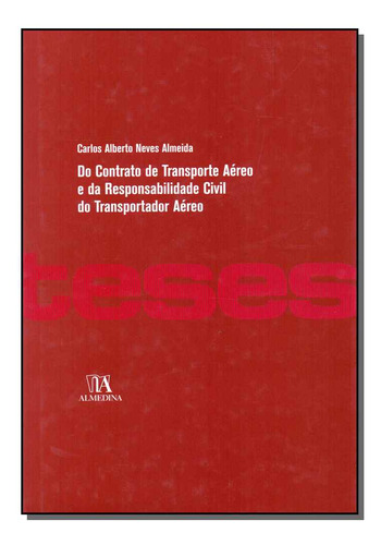 Libro Do Contrato De Transporte A R C T Aereo De Almeida Car