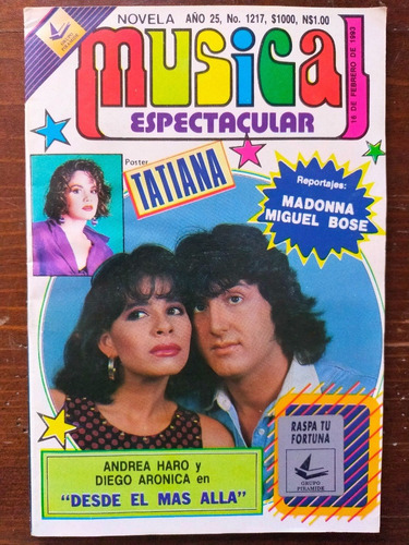 Andrea Haro, Diego Aronica Fotonovela Musical Poster Tatiana