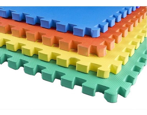 Pisos De Goma Eva 60 X 60 Cm X 4 Resistente, Lavable
