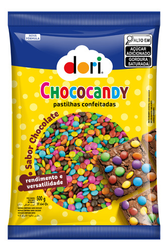 Pacote Confete Confeitos Dori Chococandy 500g - Sabor Chocolate