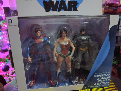 Dc Collectibles 3 Pack Trinity War Batman, Superman Y Ww 