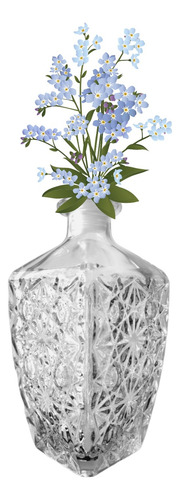 10 Floreros Cristal Jarrón Decorativo Hogar Fiesta Diamante Labrado Diamante Rayas