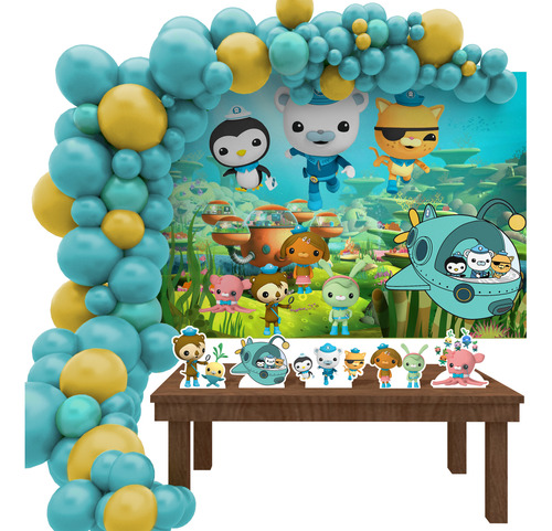 Kit Decoração De Festa Infantil Octonautas M