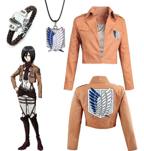 Chamarra Para Cosplay De Attack On Titan, Diseño De Alas