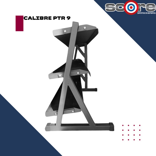 Porta Mancuernas 3 Niveles 16 Pares 5-80 Libras Gym Wod Pro