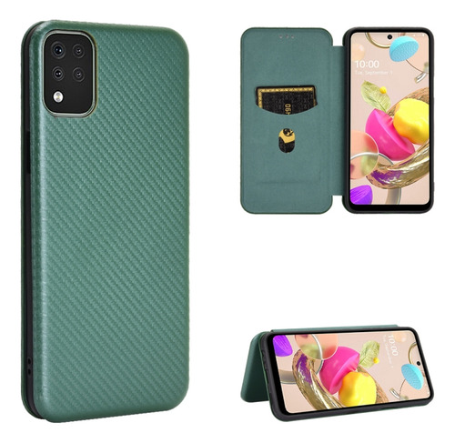 Funda Con Textura De Fibra De Carbono Para LG K42