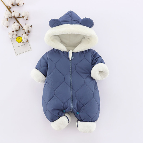 Mameluco De Invierno Unisex Para Bebé, Algodón Grueso, Cálid