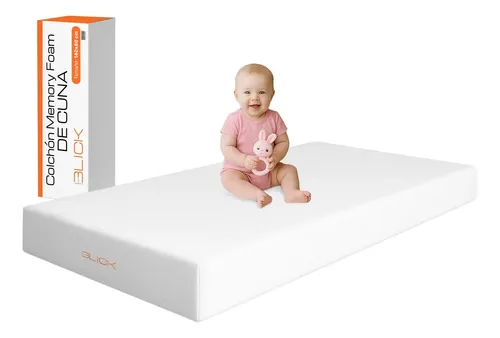 Colchón Cuna Bebé Memory Foam 140x80 Espuma 15cm Caja Blick