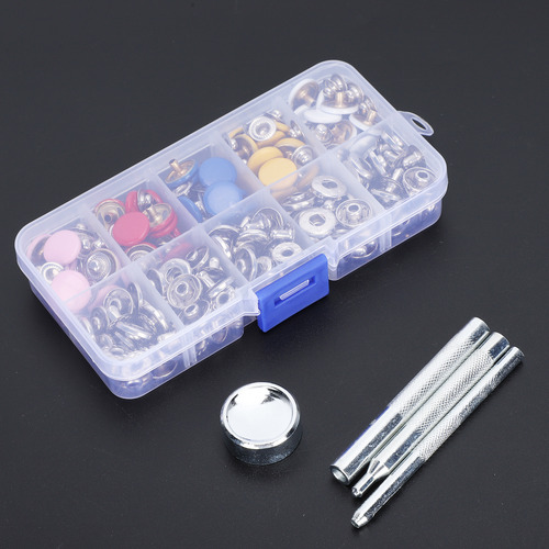 Kit De Fixação De Pressão Metal Press Stud Leather Tich Butt