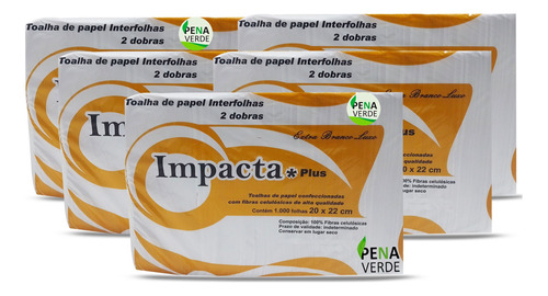 Combo 5000 Folhas De Papel Interfolhado 20 X 22 Cm 20x22